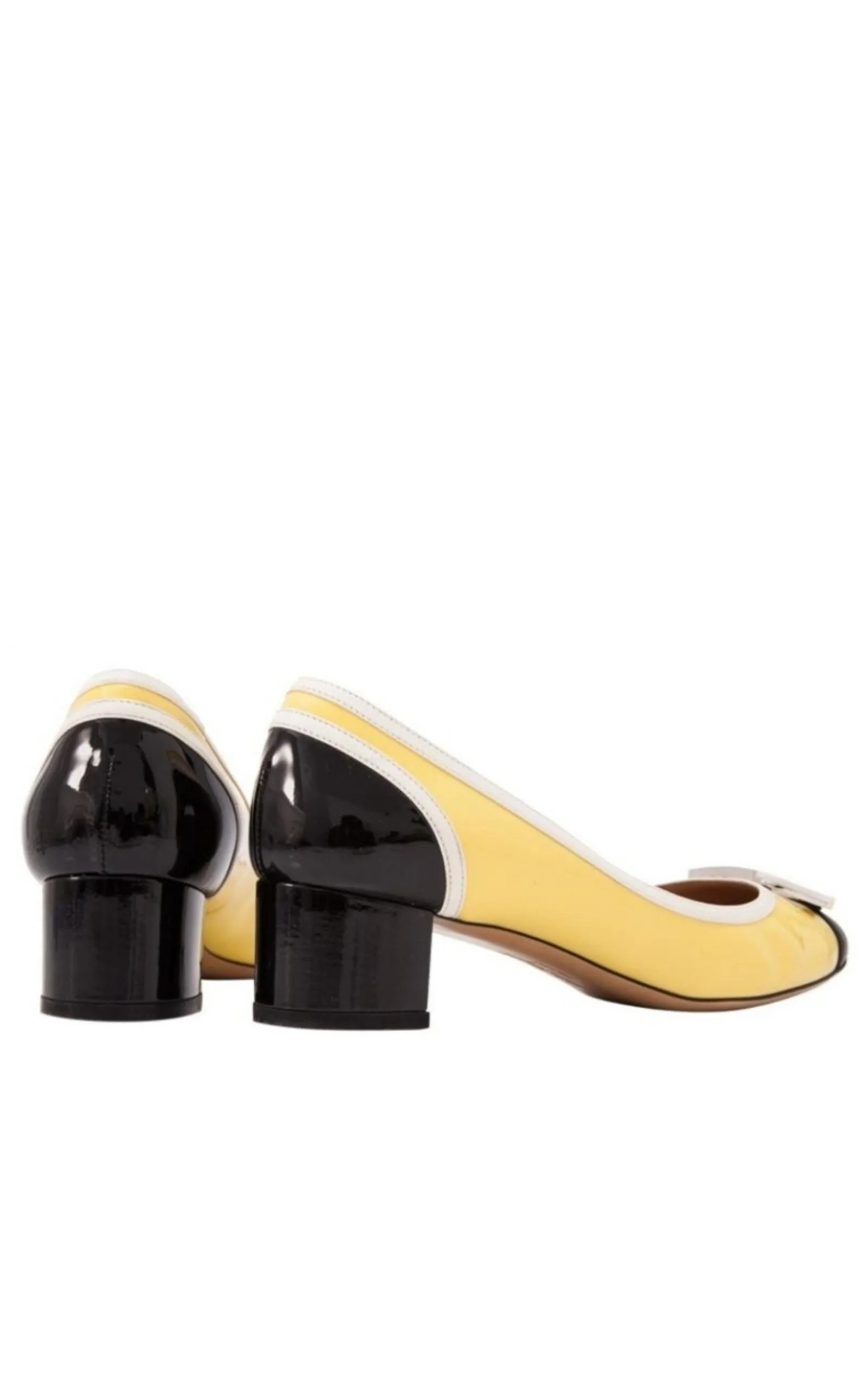 Patent Leather Gwen Block Heel Pumps