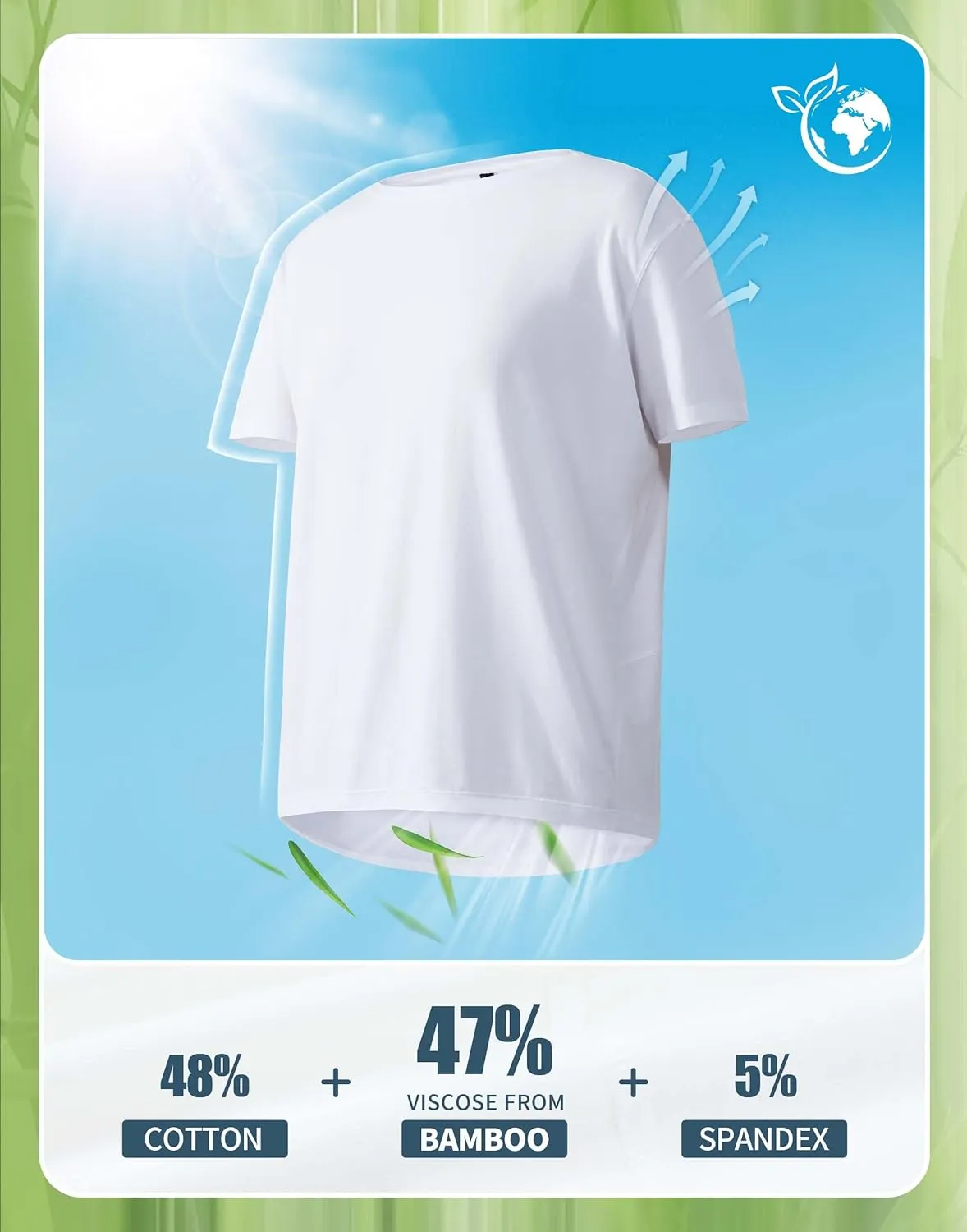 Pioneer Camp Women's Bamboo Viscore Short Sleeve Shirt Neck Loose Fit Workout T-Shirt Gym Athletic Casual Tops