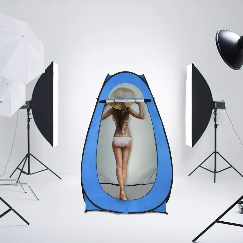Pop Up Privacy Shower Tent Portable Outdoor Camp Toilet Changing Room Folding Lightweight Sun Rain Shelter Patio Outside Instant Camping Privacy Tent w/Carry Bag