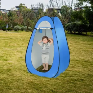 Pop Up Privacy Shower Tent Portable Outdoor Camp Toilet Changing Room Folding Lightweight Sun Rain Shelter Patio Outside Instant Camping Privacy Tent w/Carry Bag