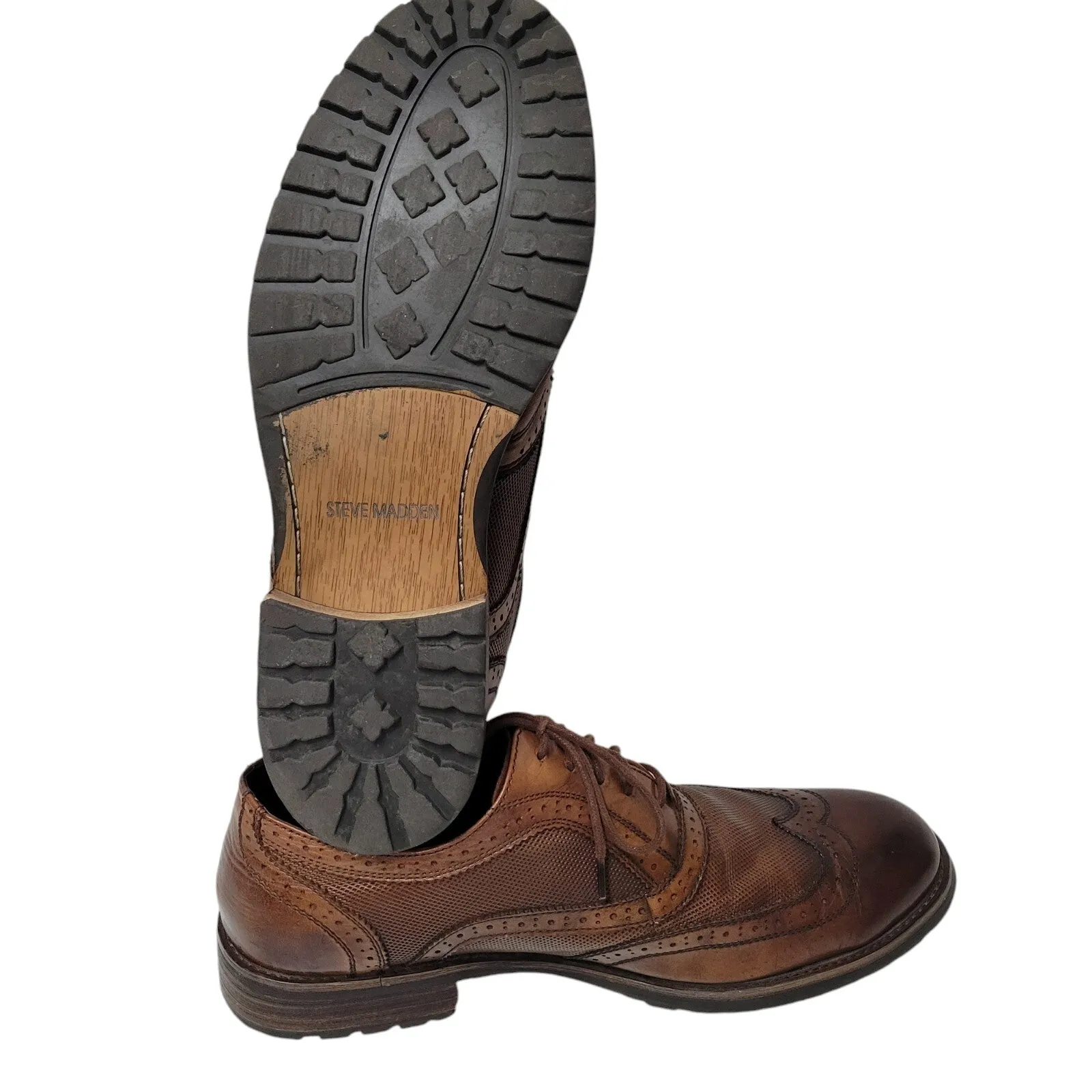 Pre-owned  Persey Men's. 11.5. Wingtip Best-selling collection Madden Oxford Size Steve Practical Leather Shoes