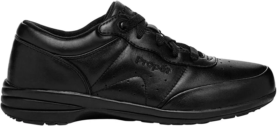 Propét Womens Washable Walking Walking Sneakers Athletic Shoes - Black