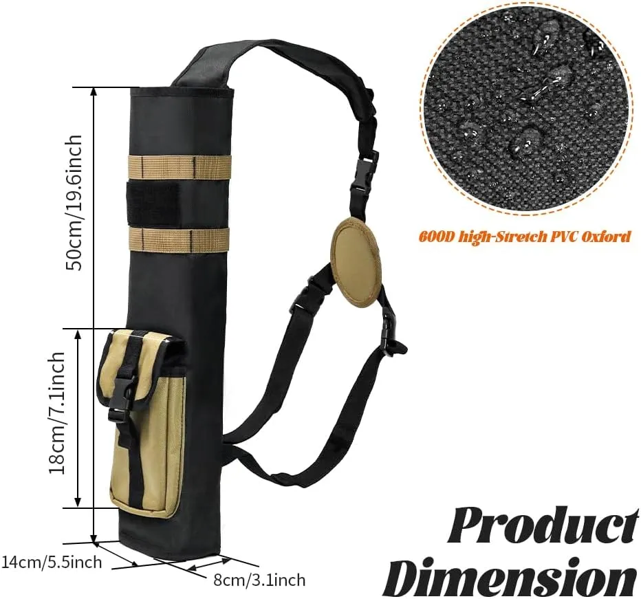 PSKOOK Archery Lightweight Back Arrow Quiver