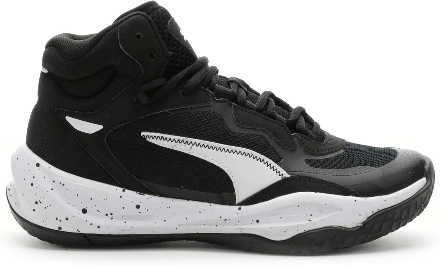 PUMA Unisex-Child Playmaker Pro Mid Splatter Sneaker