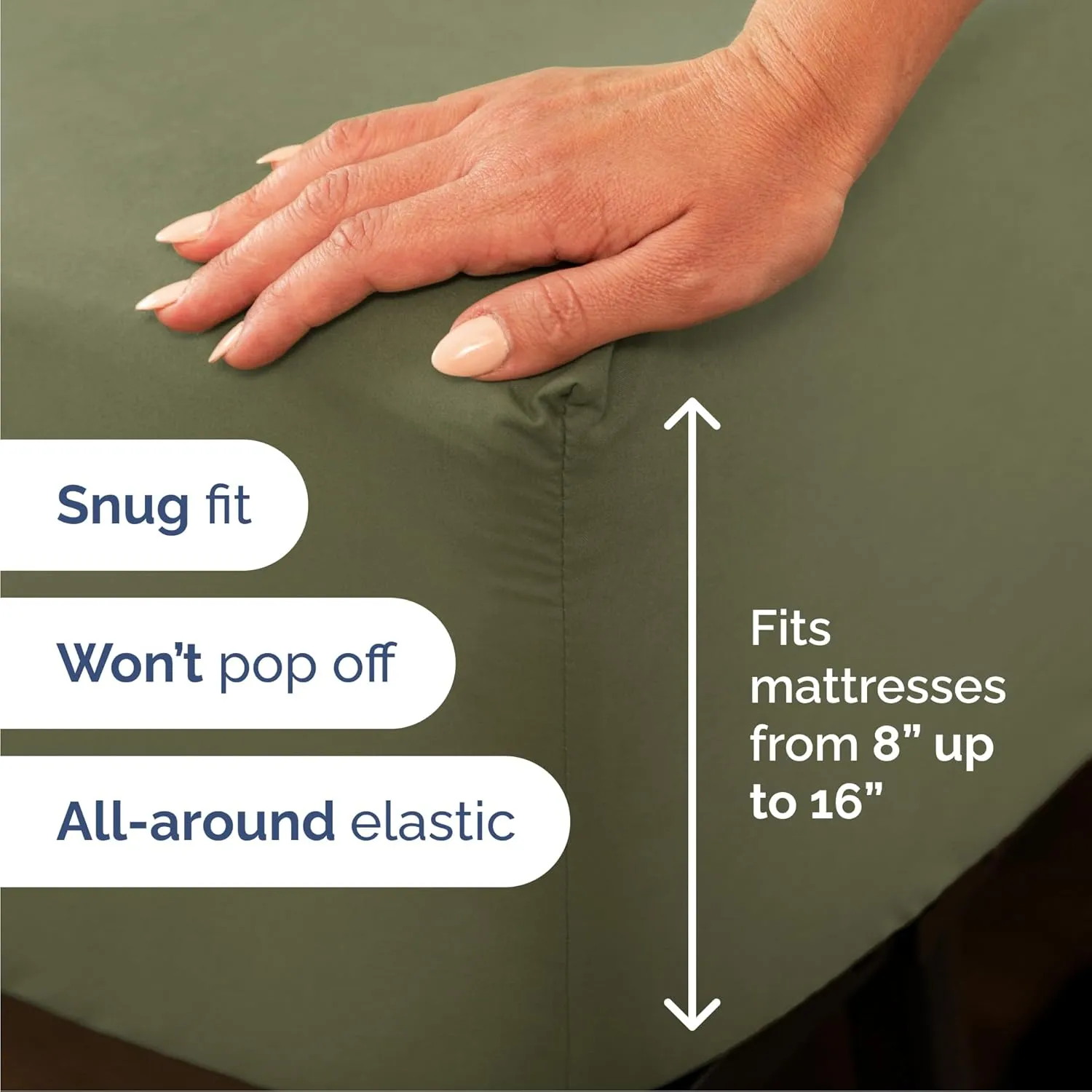 Queen Size 4 Piece Sheet Set - Comfy Breathable & Cooling Bed Sheets Set - Hotel Luxury Bedding for Women, Men, Kids, Teens, Boys & Girls - Deep Pockets, Soft and Wrinkle Free - Oeko-Tex - Sage Green