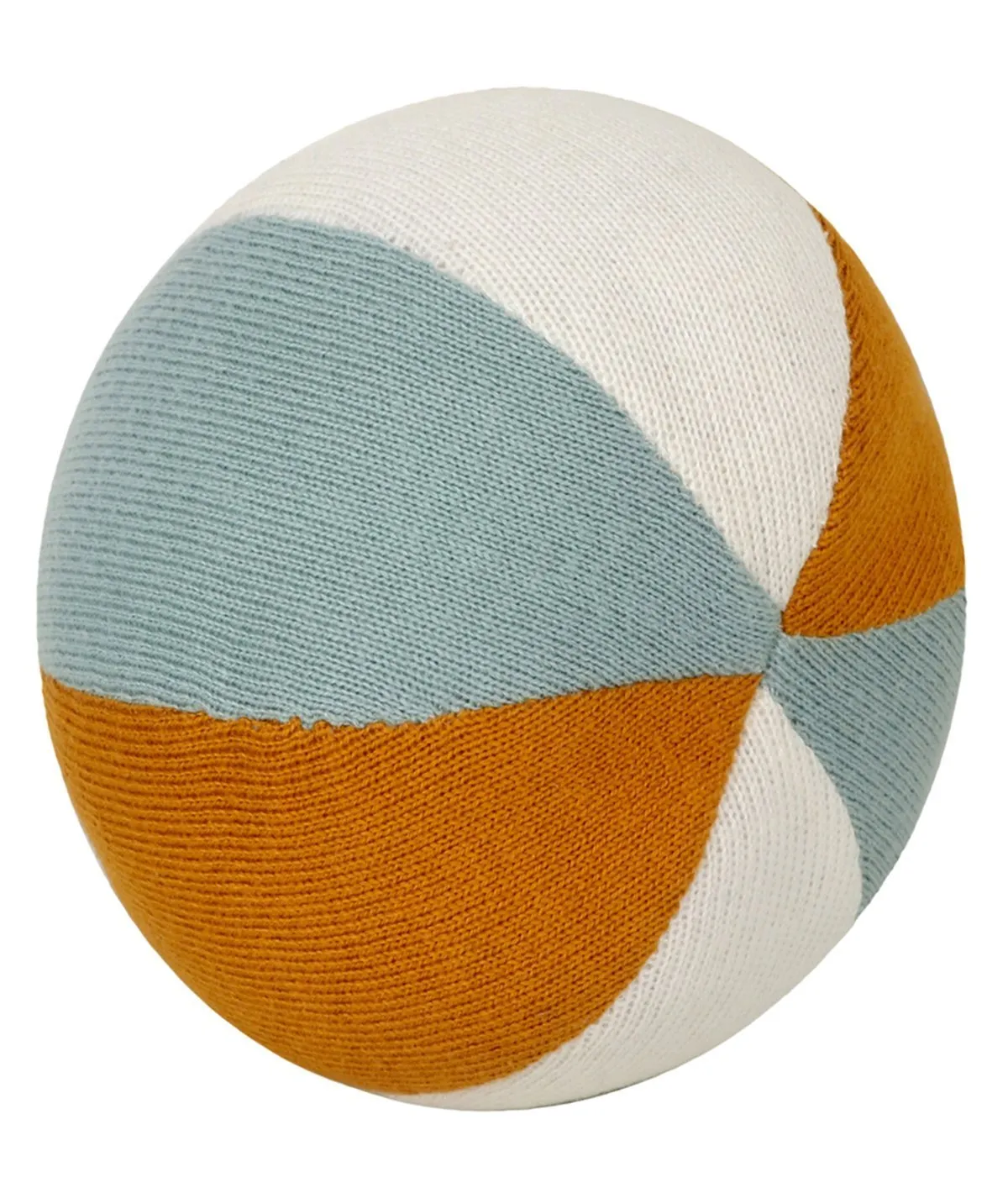 Rattle Blue Rolley- Multicolor Cotton Knitted Stuffed Soft Toy for Babies / Kids