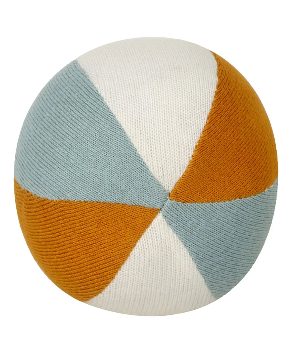 Rattle Blue Rolley- Multicolor Cotton Knitted Stuffed Soft Toy for Babies / Kids