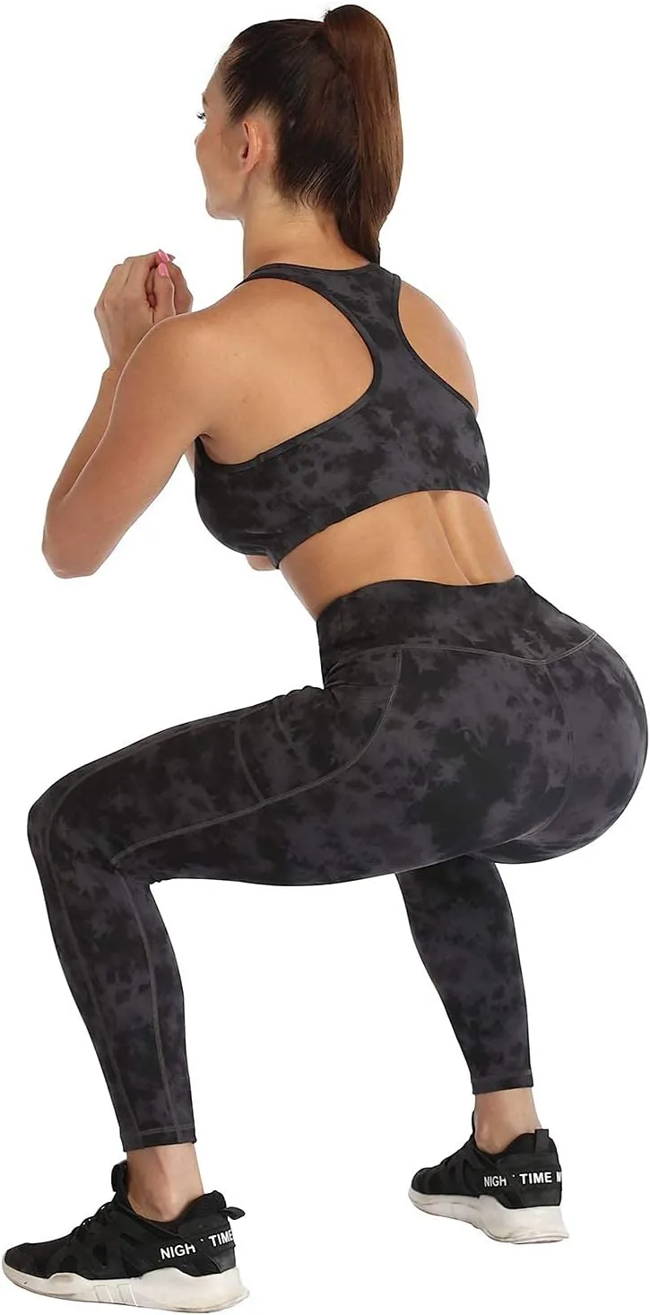 RAYPOSE Womens Workout Capri Leggings for Women with Pockets Plus Size Basic Pants Yoga Gym Casual Summer