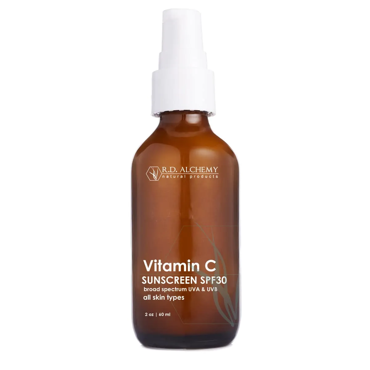 RD Alchemy - Natural & Organic Vitamin C SPF 30 Moisturizing Mineral Sunscreen. Non-Nano Zinc & Titanium - Lightweight Non Greasy SPF for Face - Skincare for Professionals & Estheticians.