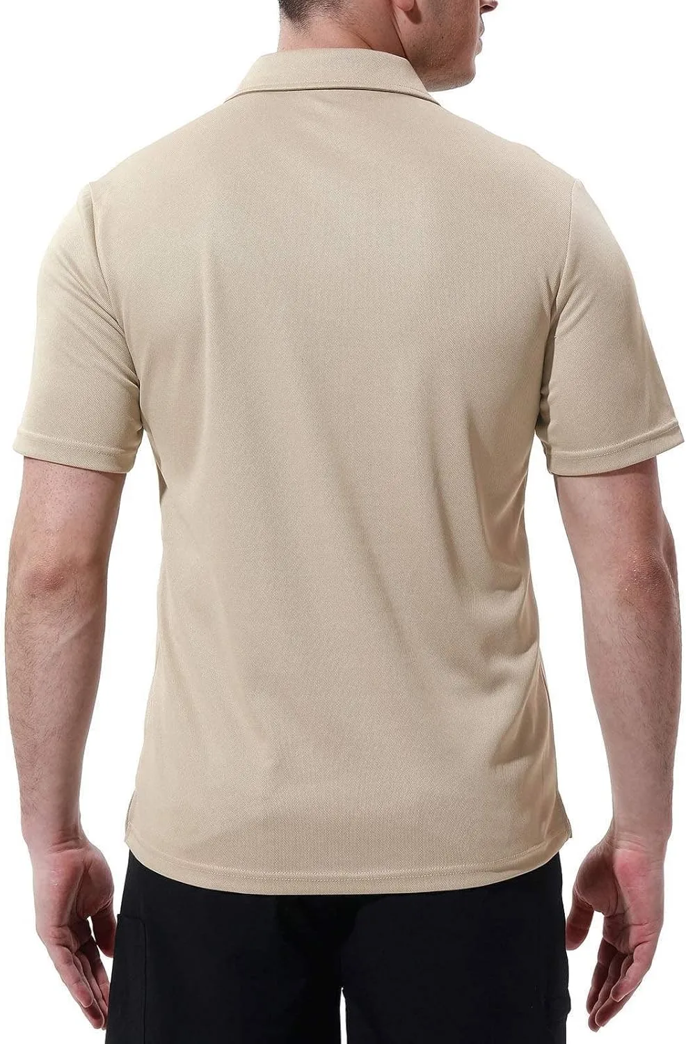 Rdruko Men's Polo Shirts Short Sleeve Quick Dry Outdoor Golf Sports Shirts with Pocket