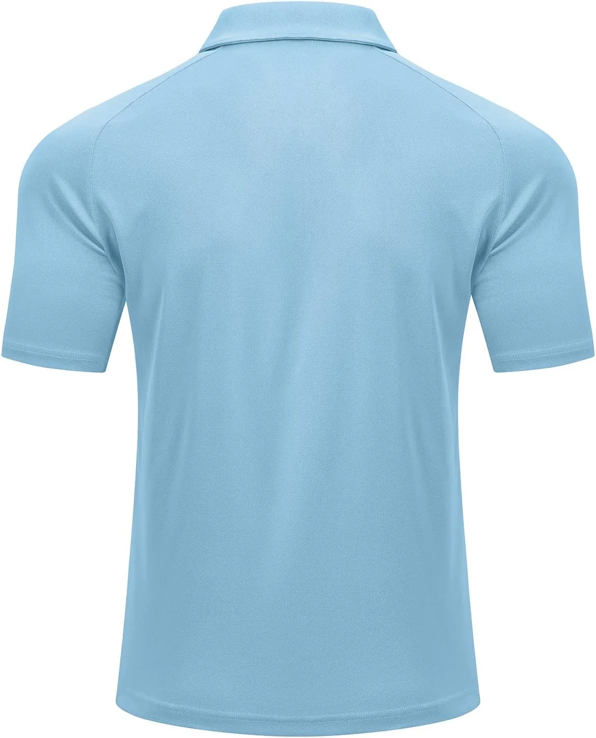 Rdruko Men's Polo Shirts with Pocket Short Sleeve Dry Fit 1/4 Zip Golf Sports Collared Summer T Shirts