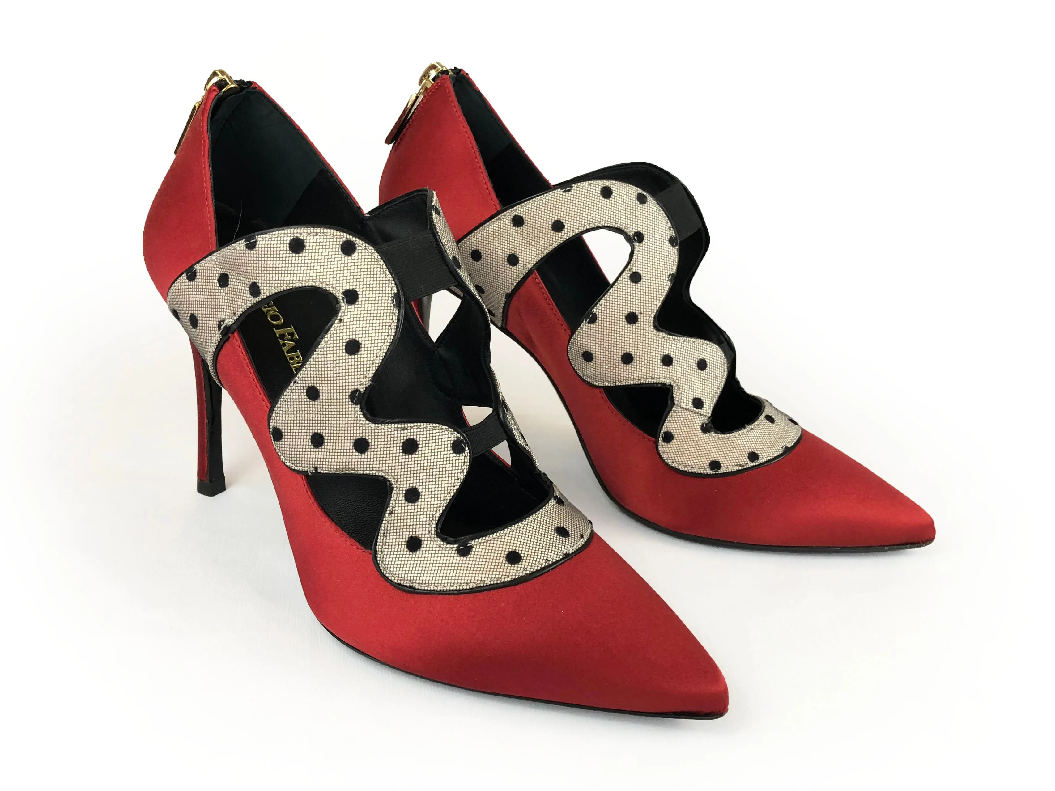Red Satin Pump