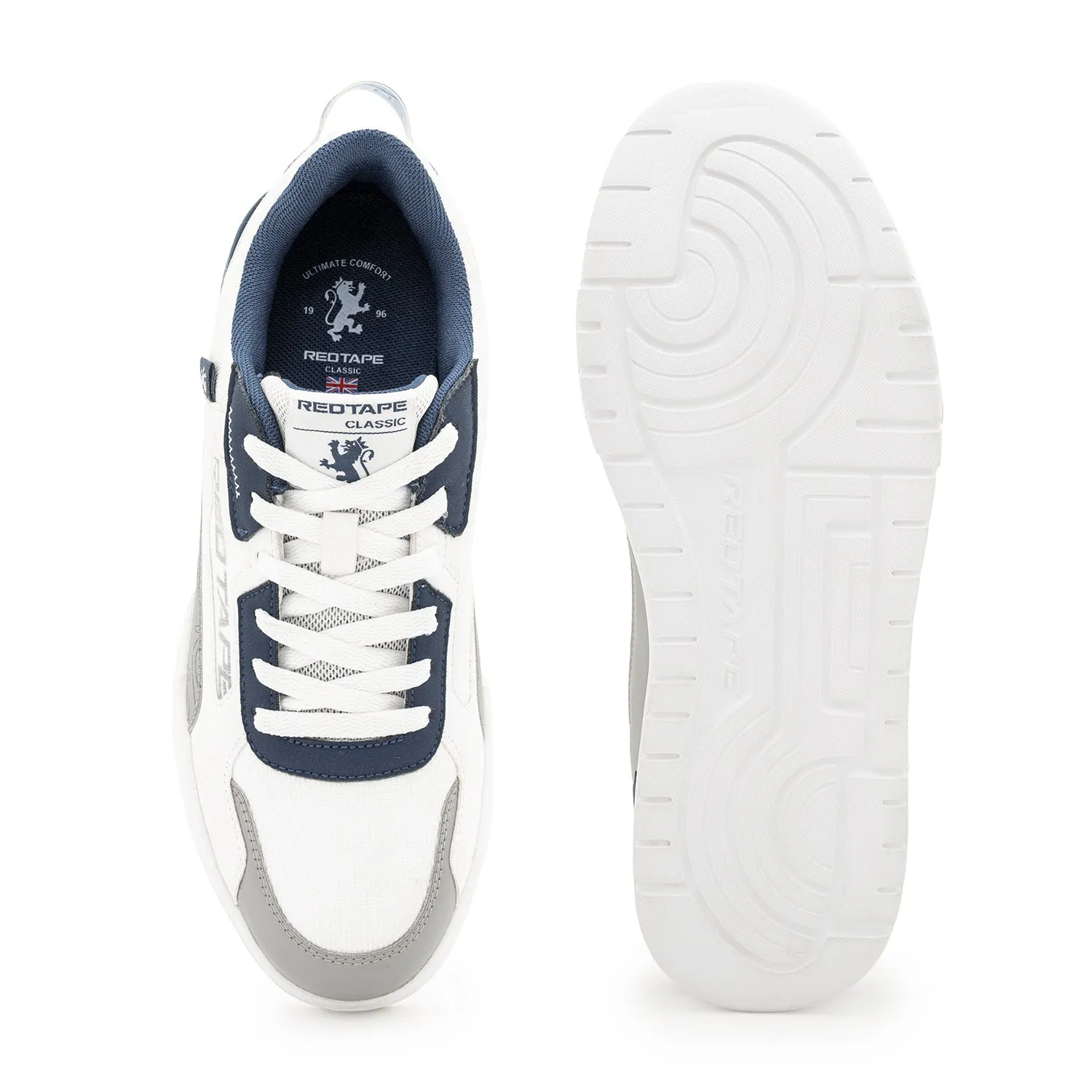 Red Tape Lifestyle Sneaker Shoes for Men Classic Rounded Toe, Soothing Insole & Impact-Resistant Comfort