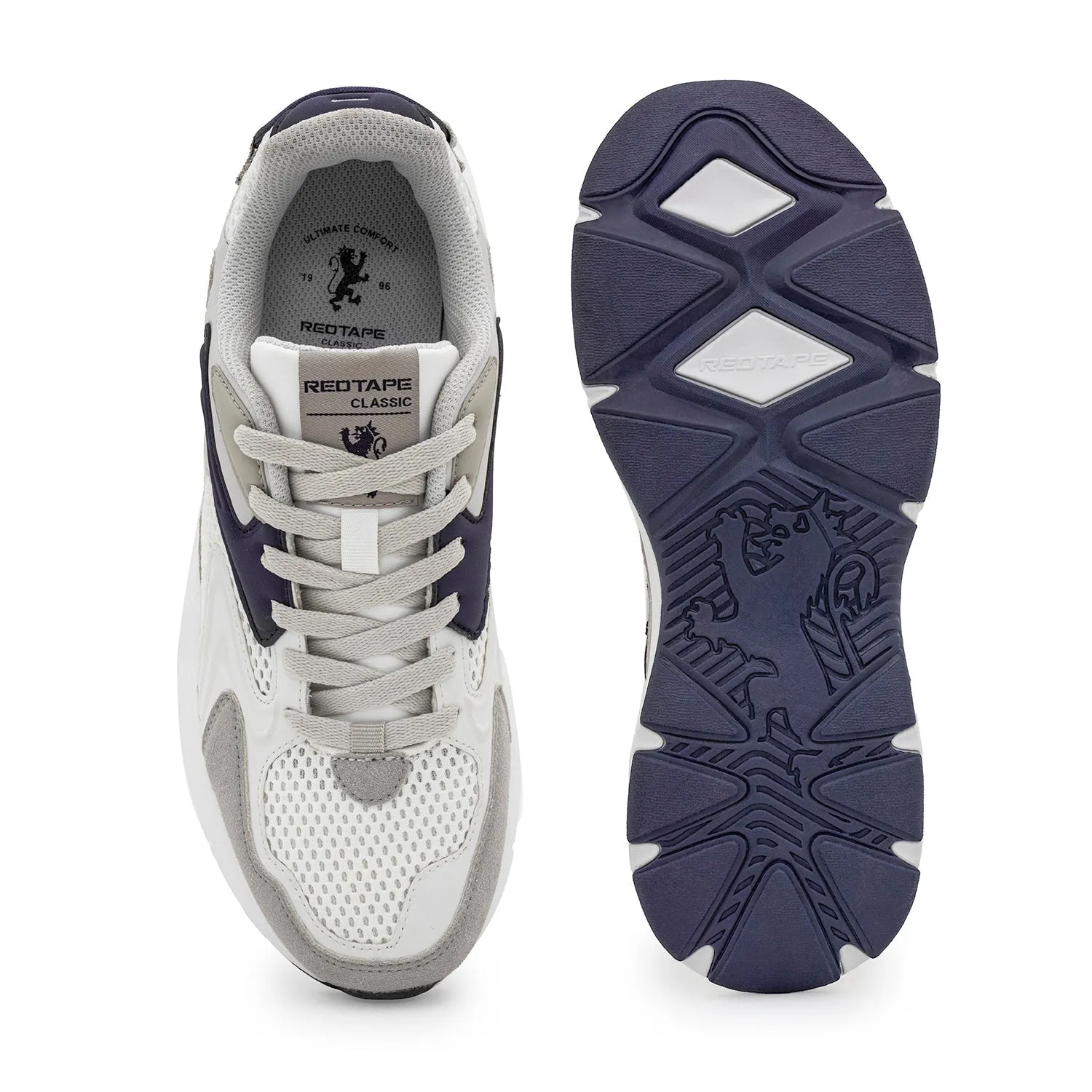 Red Tape Lifestyle Sneaker Shoes for Men | Classic Rounded Toe, Soothing Insole & Impact-Resistant Comfort