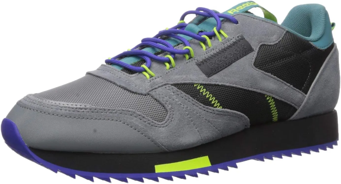 Reebok Men's Classic Leather Sneaker, Grey/Mineral Mist, 3.5 M US