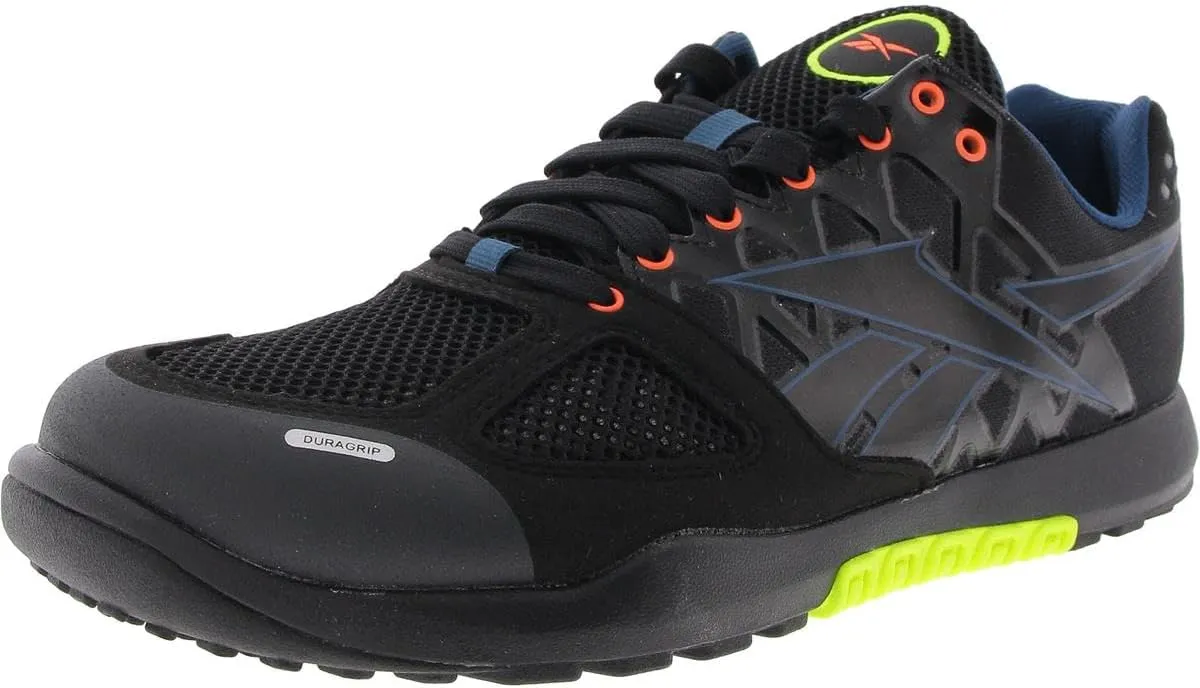 Reebok Men's Nano 2.0 Sneaker, Black/Digital Coral/Digital Lime, 11