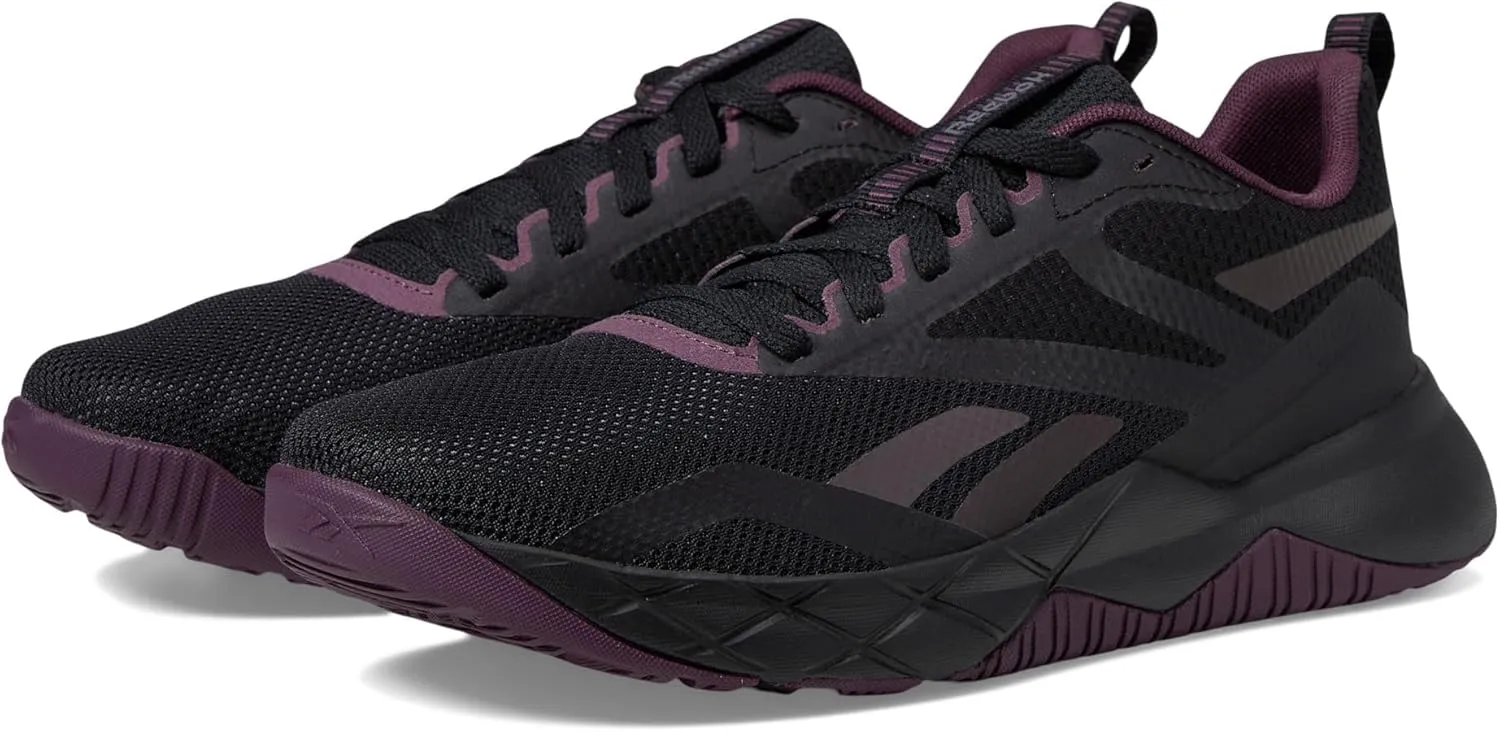 Reebok Women's NFX Trainer Sneaker, Black/Midnight Plum/Footwear White, 10.5