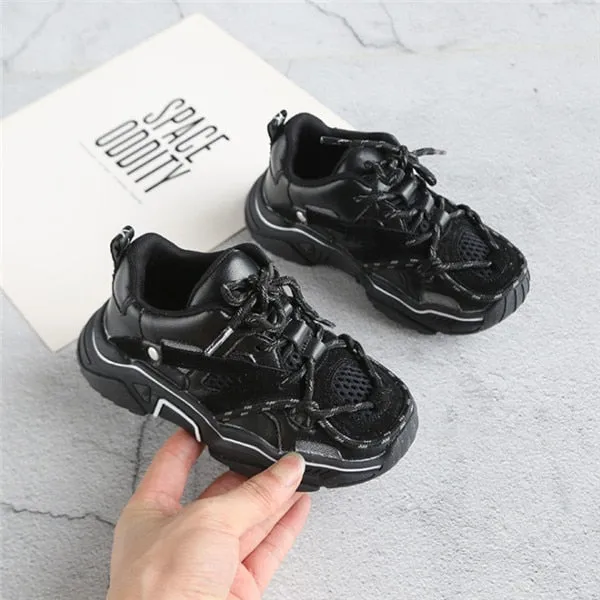 Reflective Laced Sneaker