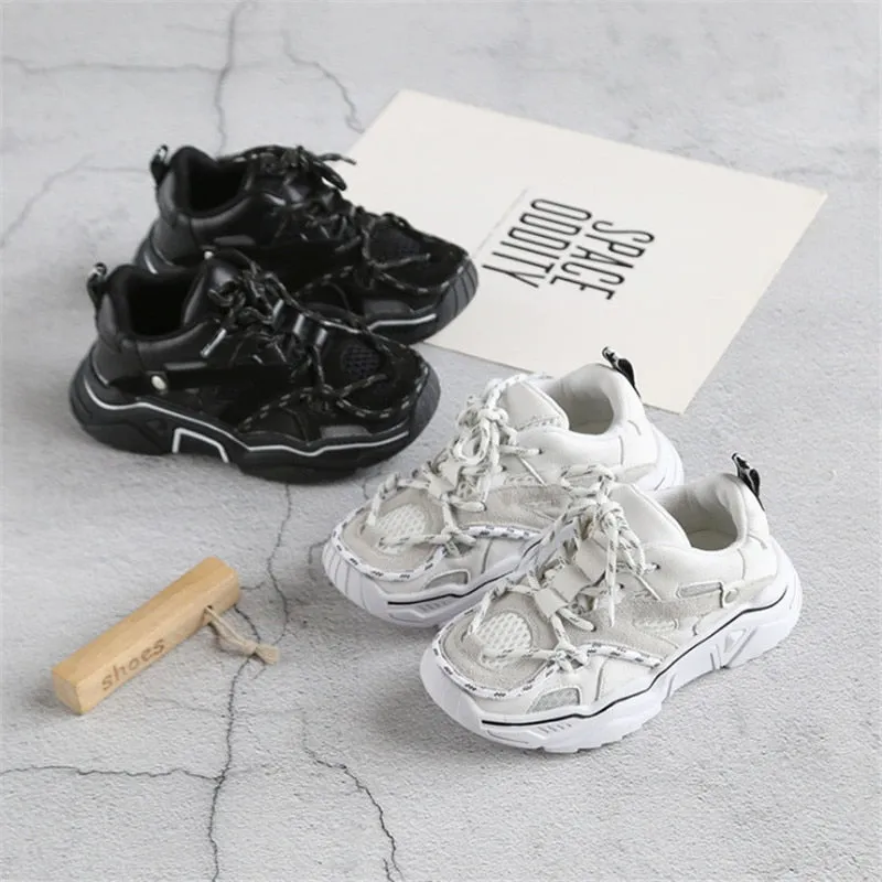 Reflective Laced Sneaker