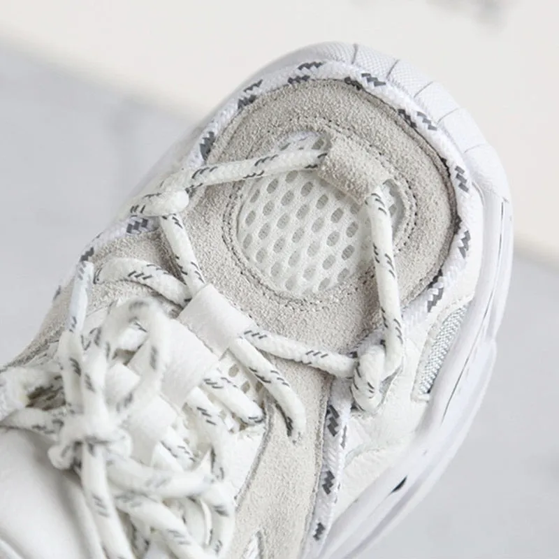 Reflective Laced Sneaker