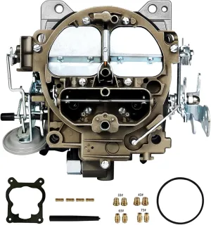 Rochester Quadrajet Carburetor 4 Barrel For Chevy 1966-1973 327 350 427 Engines Trucks and Cars, Replace 1975-1979 Corvettes 1901R 750 CFM 4BBL 4MV 1901-GG - Manual Divorced Choke Carb