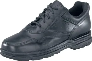 Rockport Womens Black Leather Work Shoes Postwalk Athletic Oxford