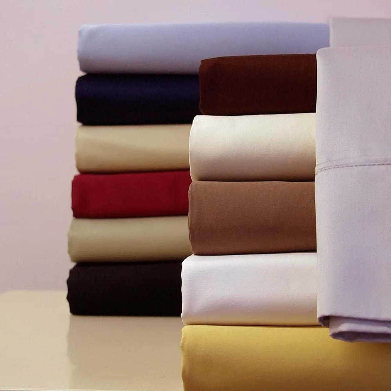 Royal Hotel Bedding Luxury Heavyweight 1000 Thread Count 3pc Bed Sheet Set 100% Cotton Material, Cool - Durable, Soft and Breathable Deep Pocket Sheets in Twin XL Size, Ivory-Cream