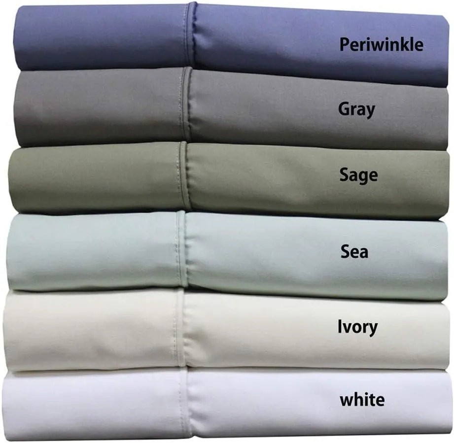 Royal Hotel Bedding Luxury Heavyweight 1000 Thread Count 4pc Bed Sheet Set 100% Cotton Material, Cool - Durable, Soft and Breathable Deep Pocket Sheets in King Size, Light Blue