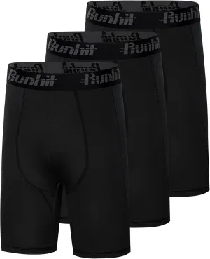 Runhit Youth Boys' Compression Shorts,Boys Performance Athletic Base Layers Underwear Sports Shorts