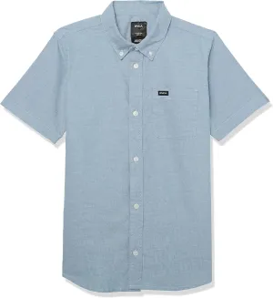 RVCA Boys' Fall Short Sleeve Button Up Collar Woven