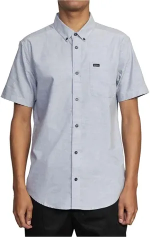 RVCA Men's That'll Do Short Sleeve Oxford Woven Button Up Shirt