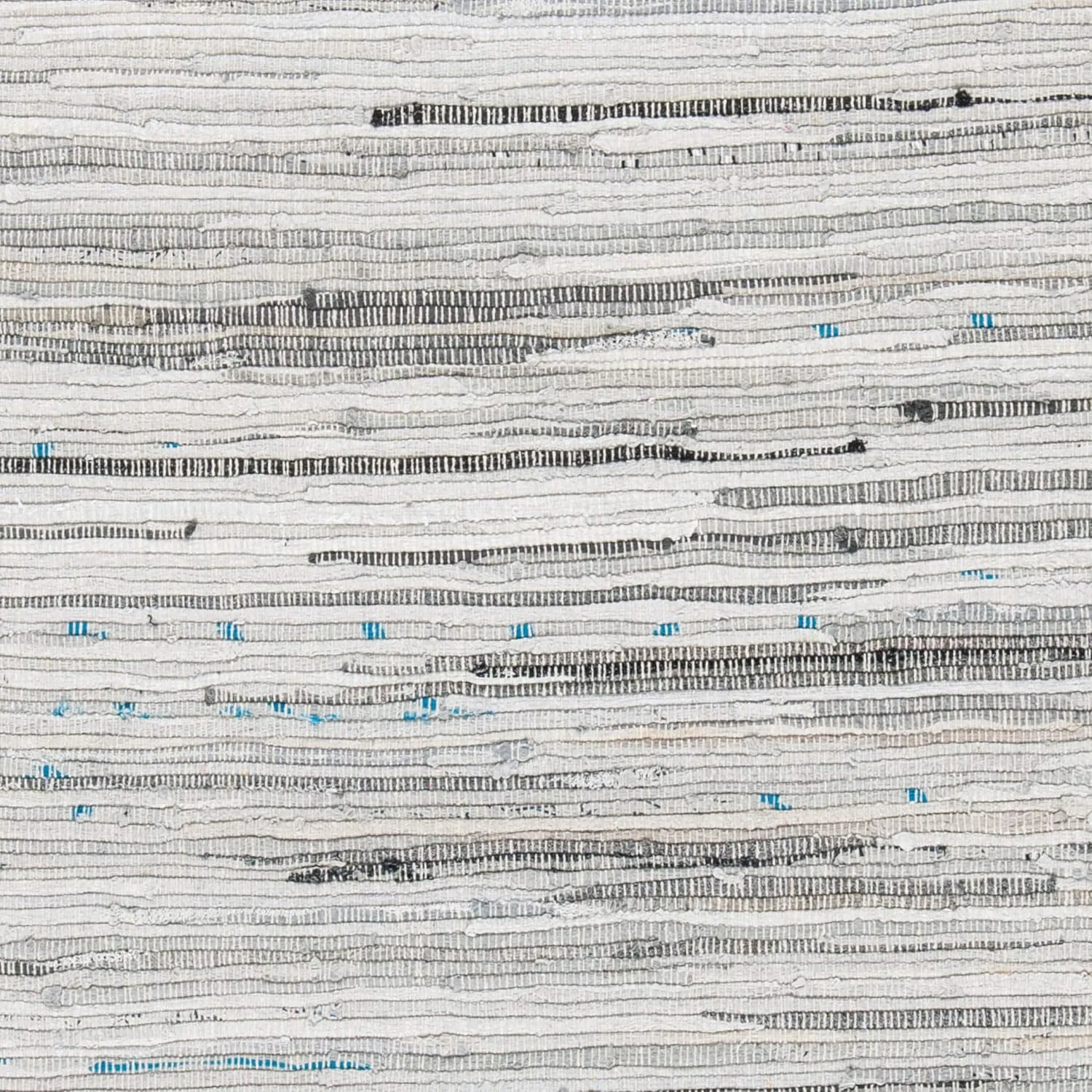 SAFAVIEH Rag Rug Collection Area Rug - 5' x 8', Grey, Handmade Boho Stripe Cotton, Ideal for High Traffic Areas in Living Room, Bedroom (RAR121A)
