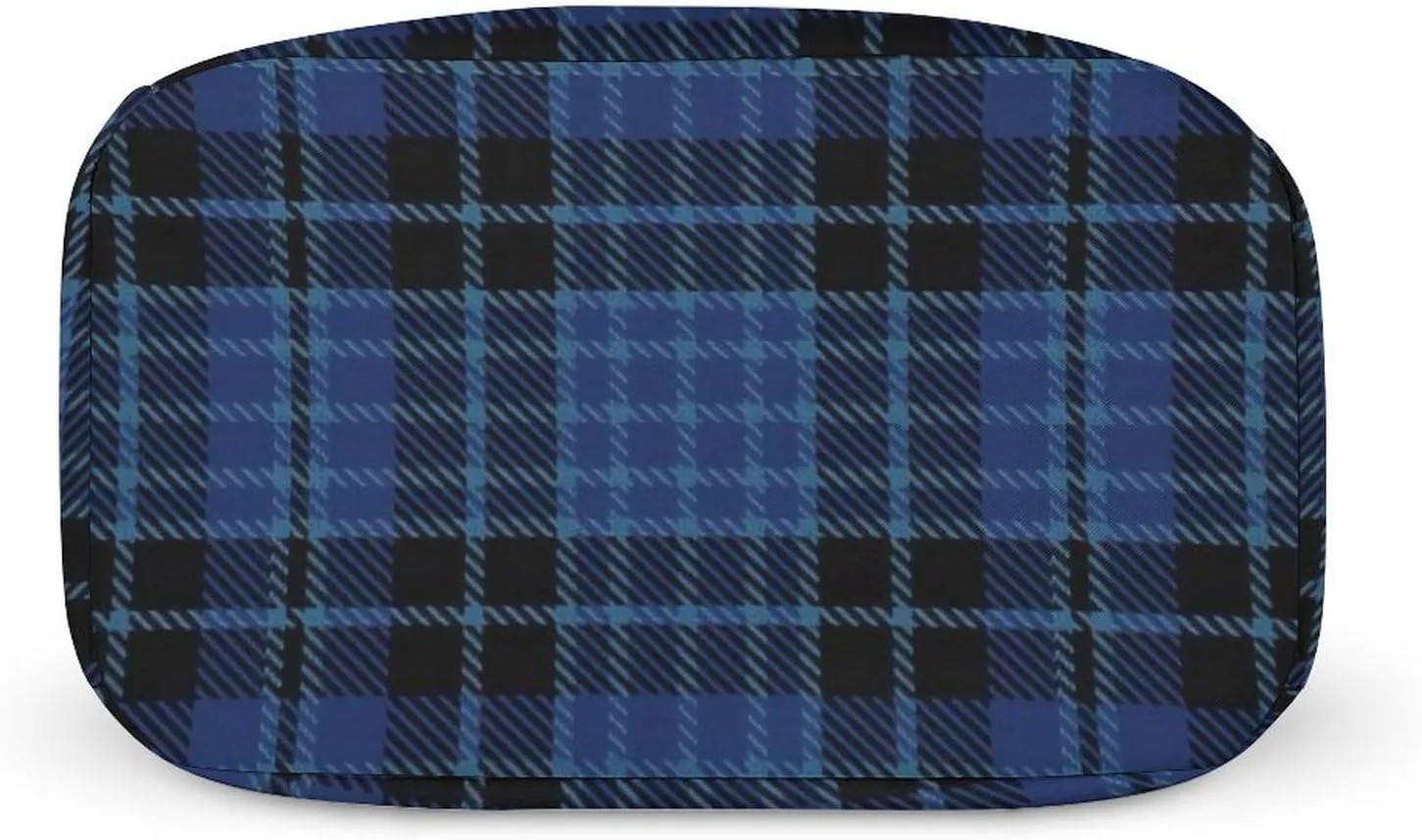 Scottish Clergy Blue Black White Tartan Lunch Bag Cute Small Lunch Totebag Reusable Leakproof Lunch Bag Men And Woman Work Picnic