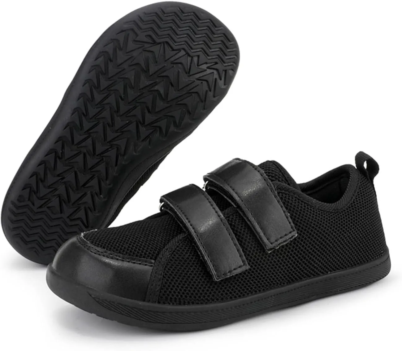 SECHRITE Kids Wide Barefoot Shoes Wide Toe Box Girls Boys Minimalist Sneakers | Zero Drop Sole | Splay Naturally Walking Running Shoes for Little/Big Kid