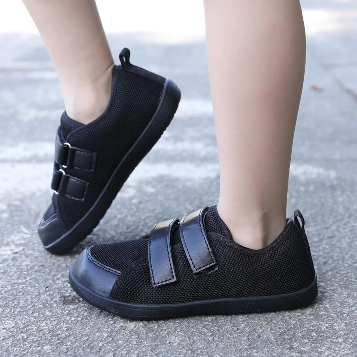 SECHRITE Kids Wide Barefoot Shoes Wide Toe Box Girls Boys Minimalist Sneakers | Zero Drop Sole | Splay Naturally Walking Running Shoes for Little/Big Kid
