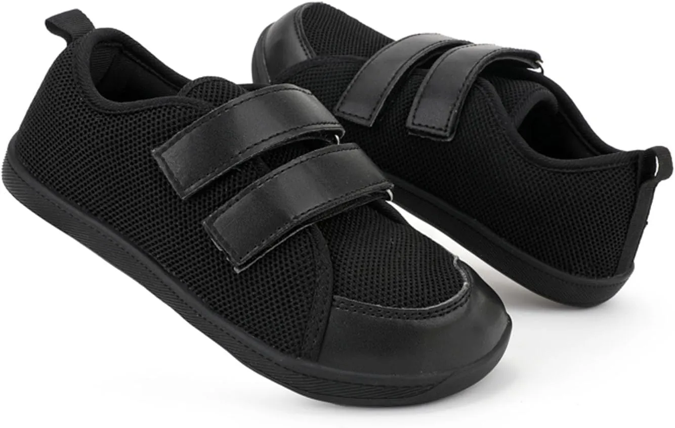 SECHRITE Kids Wide Barefoot Shoes Wide Toe Box Girls Boys Minimalist Sneakers | Zero Drop Sole | Splay Naturally Walking Running Shoes for Little/Big Kid