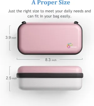 SHBC Insulin Pen Carrying Case Portable Medical Cooler Bag for Diabetes with Protective Ice Brick - Convenient to Changing Needles with Each Injection White Pink