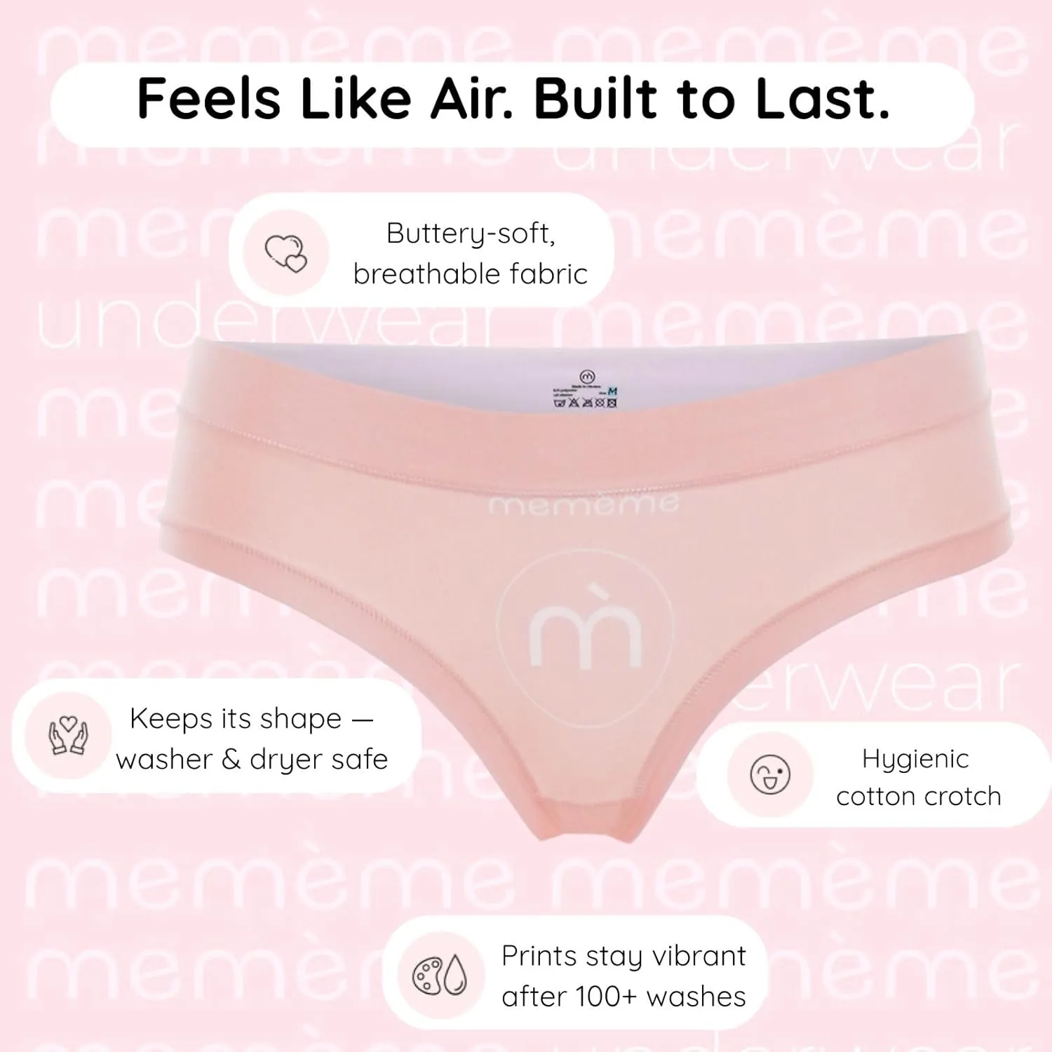 Slip Panties – Ultra-Comfortable, Cotton Crotch, Stretchy Fit, Soft Seams, No Elastic, Sweet Summer Collection