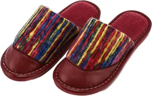Slippers for Women Indoor Winter Men Slippers Men Leather Shoes Home Slippers Unisex Flat Round Toe ?Shoes Man Slippers Hous,C,13 (F 8 US)