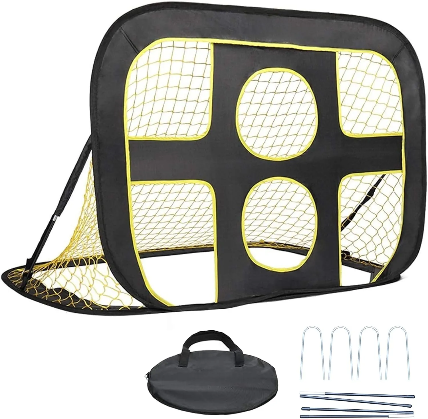 Soccer Goals Soccer Net for Kids Portable Pop Up Soccer Nets with Carrying Bag Soccer Target Net Indoor Outdoor Practice