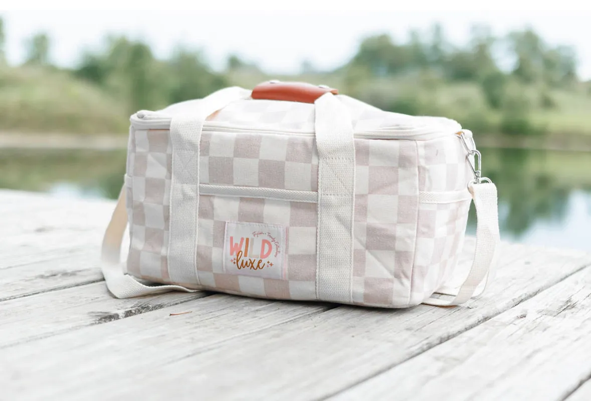 Soft Insulated Cooler Bag in Tan