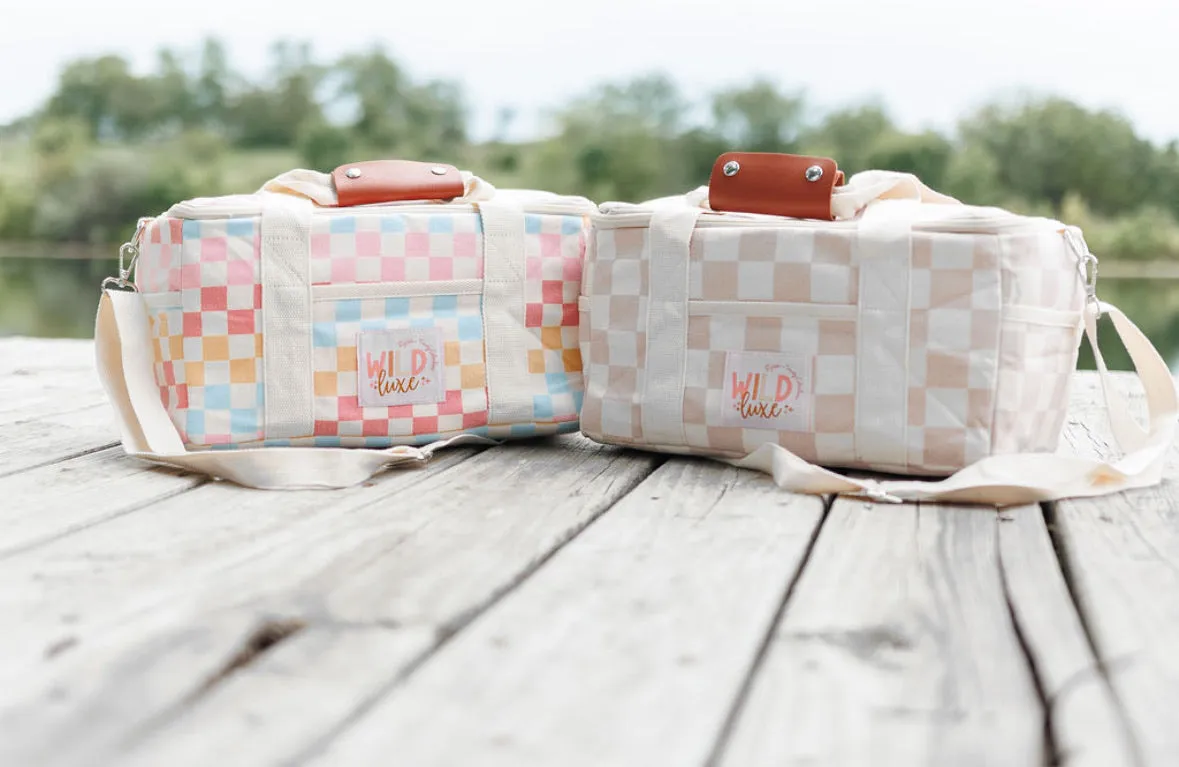 Soft Insulated Cooler Bag in Tan