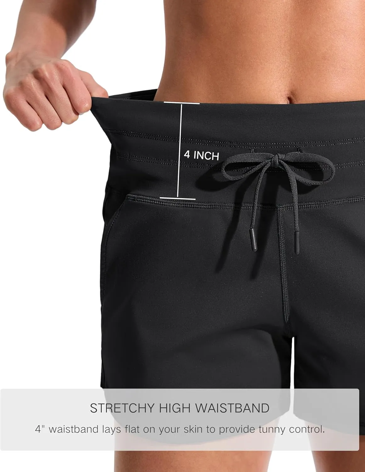 Soothfeel Women's Athletic Running Shorts with Pockets 3.5" Quick Dry High Waisted Workout Active Gym Shorts for Women