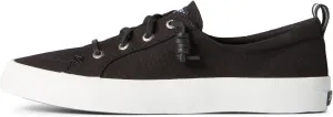 Sperry Women's Crest Vibe Sneaker, Black, 6 Wide