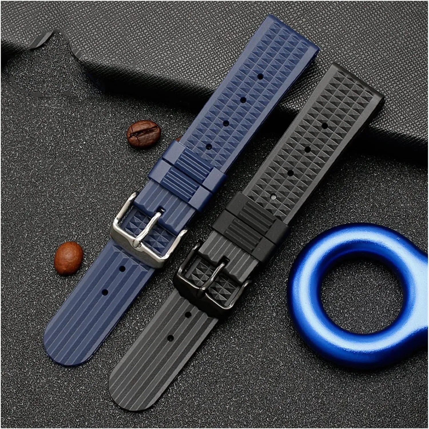 Sport Diving Watch Strap For Seiko Rubber Watchband For Samsung For Huawei Replace Wrist Belt