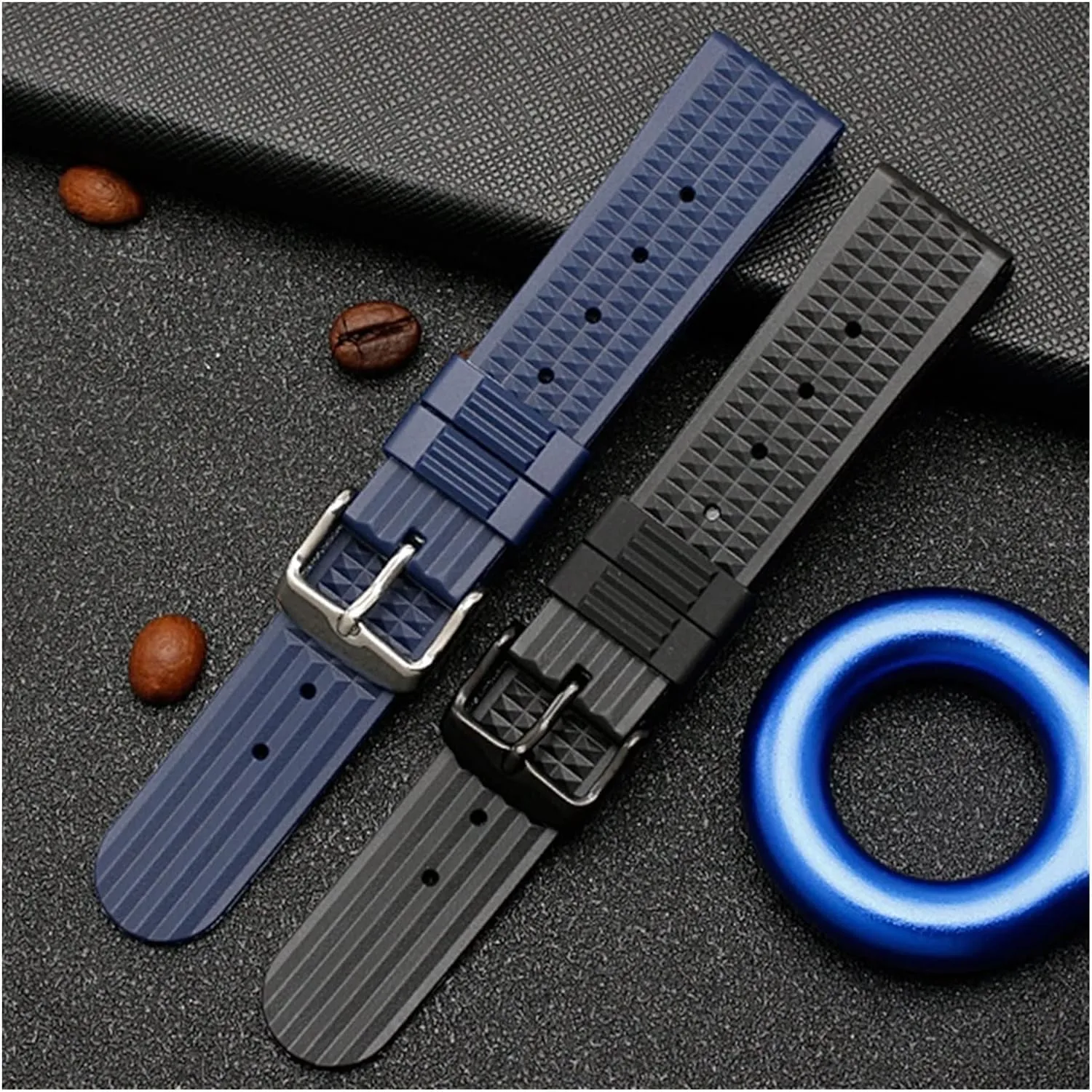 Sport Diving Watch Strap For Seiko Rubber Watchband For Samsung For Huawei Replace Wrist Belt