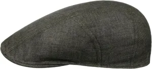 Stetson Herringbone Linen Flat Cap Men | Made in The EU