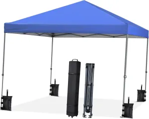SUPVOX Meters Pop Up Canopy Tent Windproof Outdoor Shelter with Protection Instant Setup Wheeled Carry Bag for Beach and Outdoor Activities