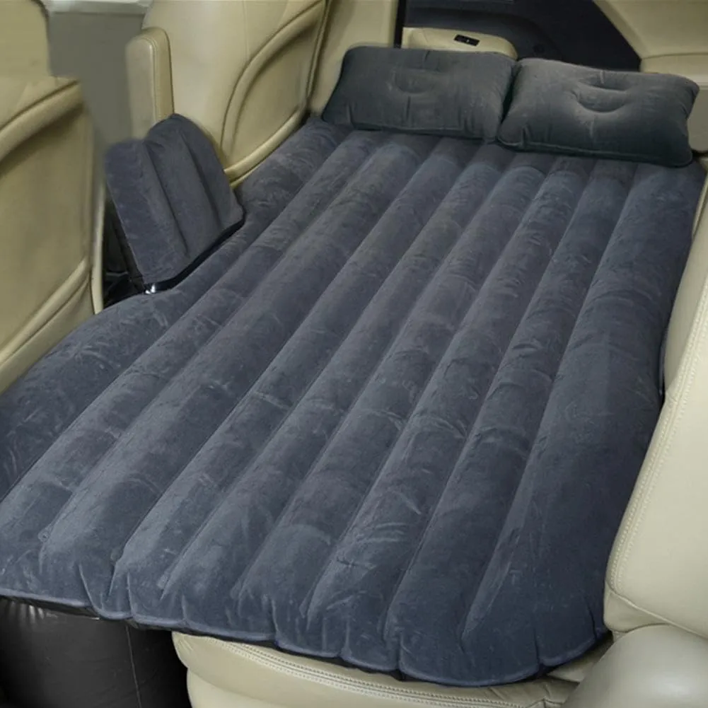 SUV Air Mattress,Car Mattress Back Portable Integrated SUV Camping Bed with 2-in-1 Air Pump, Pillows & Carry Bag,Car Mattress Back Seat Portable Foldable Car Air Bed Sleeping Pad