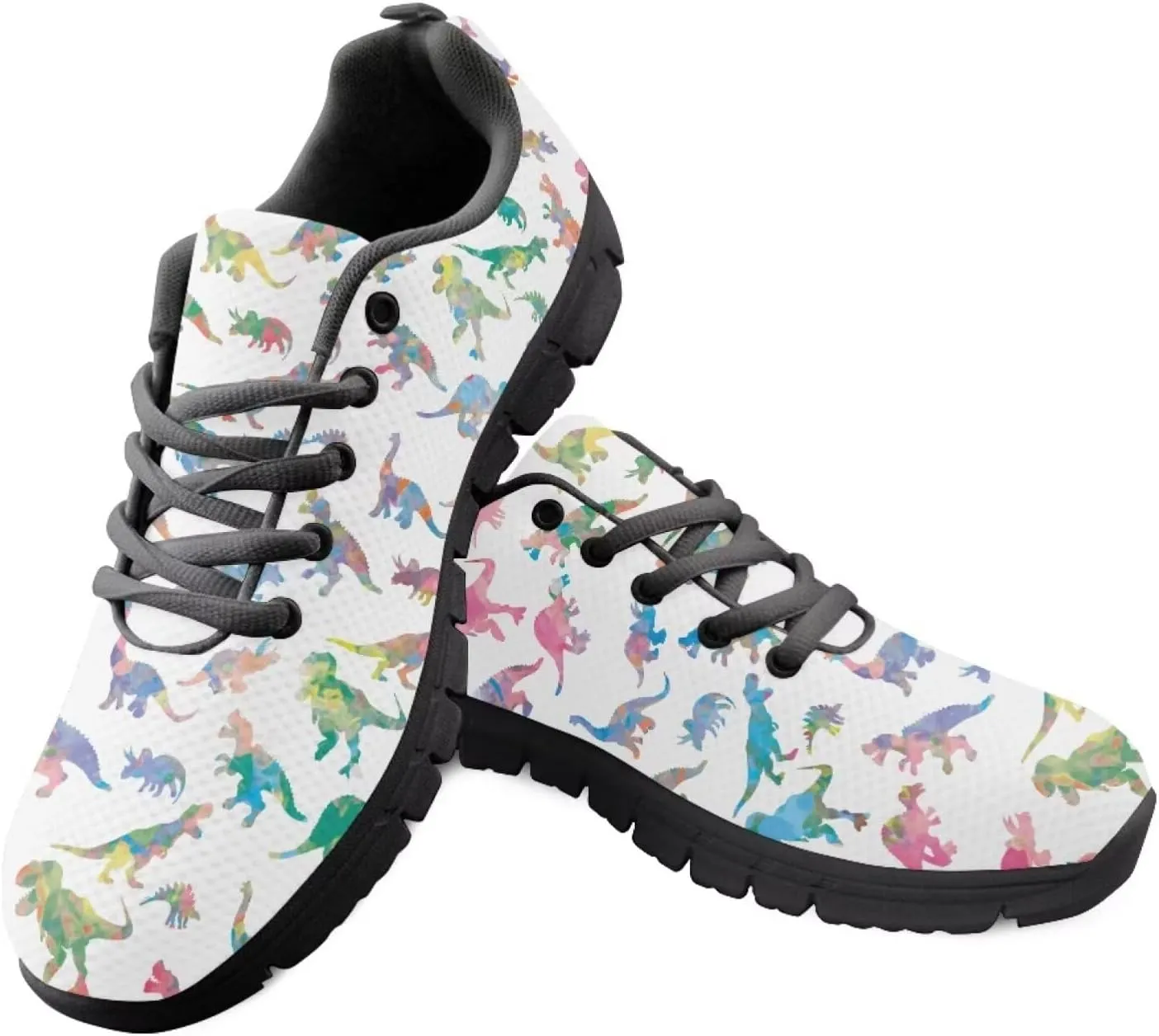SYtrade Women's Walking Shoes Sports Sneakers Breathable Mesh Upper - Breathing Shoes Black Sole